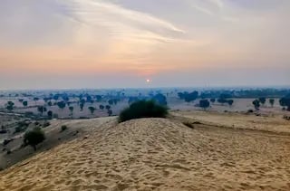 Sunset whispers over Raisar dunes, Bikaner, Rajasthan