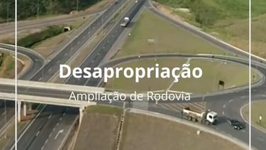 desapropriação para ampliação de rodovia. imagem da obra da eco 101 no trevo de viana