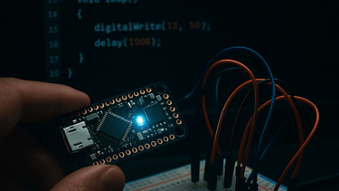 an esp32 being coded using ardiuno IDE ,which conected to a bread board via jumper wires
