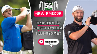 Watch 54 Golf podcast episodes on YouTube! (photos: LIV Golf)