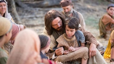 Jesus as crianças e o juvenis