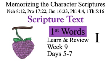 Learn/Review I (Days 5-7)