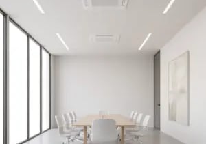 Climatisation cassette encastrée au plafond par BH Bruno Holin à Montvendre pour grands espaces