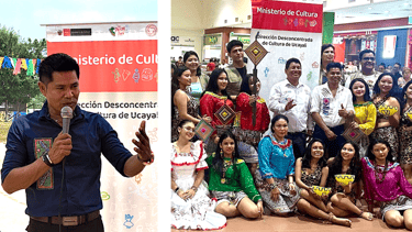 Roger Bardales speaking as Amazonian Embassador at an Event.