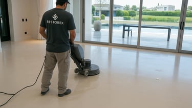 restauracion de piso de marmol en Tigre