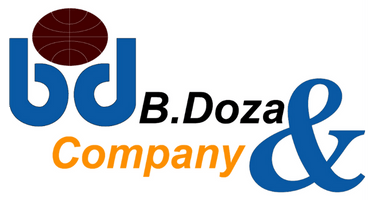 Official B. Doza & Company logo with a blue bd icon and orange typography for business branding.