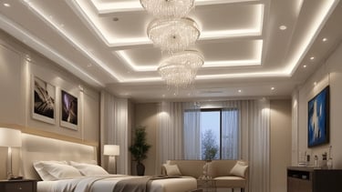 Electricians working on residential wiring inside a house