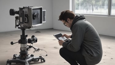 A cozy modern living room showcased in a virtual tour at VR Space Cafe.