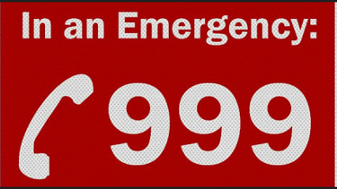 In an emergency dial 999