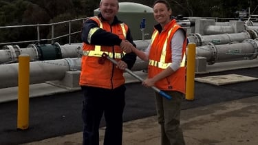 Jess Beachley hands over the keys to another happy customer