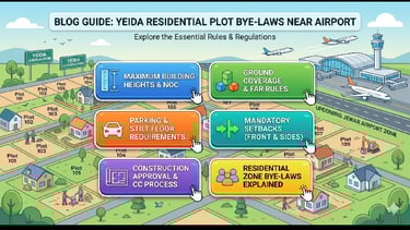 yeida building bye laws for residential plots near airport