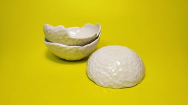 Coupelles "Les martelées" d'Anthony Bortoluzzi.