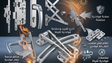 اكسسوارات فورناكس التركية الاصلية المستخدمة في مؤسسة العمّار UPVC