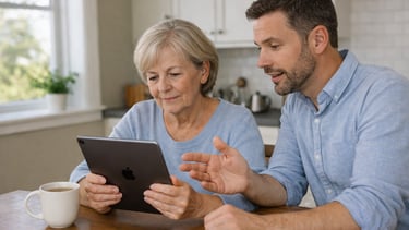 Cyber safety consultation helping client secure tablet and devices