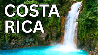 waterfall in Costa Rica - living overseas