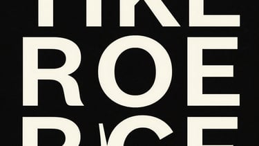 Clean and elegant typographic poster design featuring bold off-white fonts on a matte black background, studio lighting, premium paper texture.