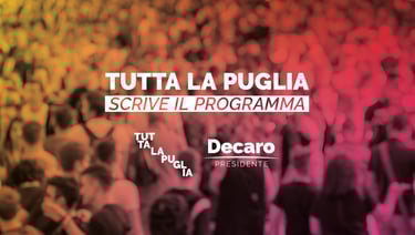 antonio decaro presidente regione puglia scrive il programma elezioni regionali