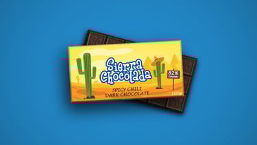 Sierra Chocolada chocolate bars stacked up