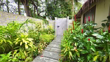 Baros Maldives baros residence outdoor shower