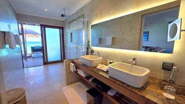 Hurawalhi Maldives ocean pool villa bathroom