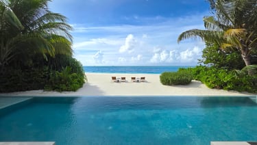 Niyama Madives three bedroom beach pool pavilion