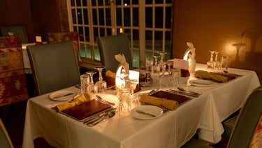 Giraffe Manor Kenya dinner