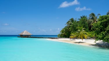 Huvafen Fushi Maldives beach
