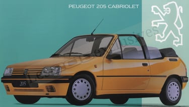 Brochure Peugeot 205 Cabriolet Pays-Bas
