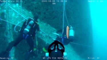 BM consulting ROV bridge pier inspection and maintenance, underwater lightning protection system