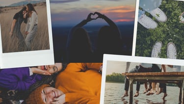 a couple of people standing next to each other