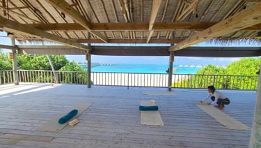 Six Senses Laamu Maldives yoga pavilion