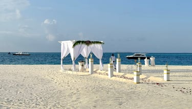 wedding in the maldives huvafen fushi