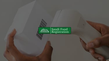 Barcode scanner reading a product label, symbolizing ZATCA–SFDA cross-checks and data alignment in Saudi imports.