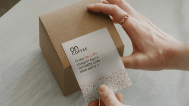 Projeto On Coffee – Projeto de Identidade de marca feito pelo Estúdio Criativo Voluca