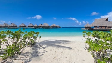 Conrad Resort Bora Bora beach