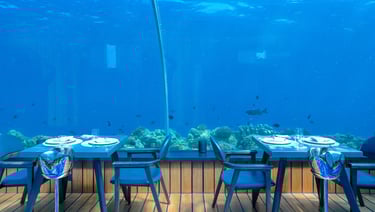 Hurawalhi Maldives 5.8 underwater restaurant