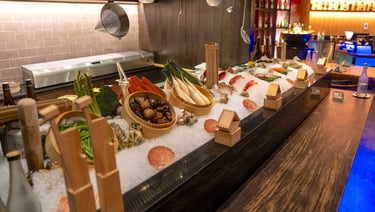 LUX South Ari Atoll Maldives seafood dinner