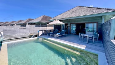 Hurawalhi Maldives ocean pool villa terrace