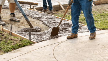concrete walkway installation