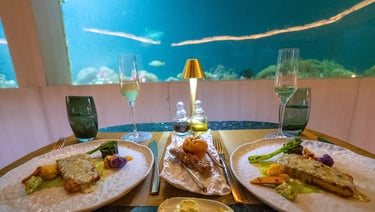 Ozen Life Maadhoo Maldives M6M underwater restaurant