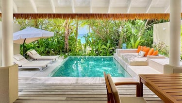 Ayada Maldives beach family suite outdoor