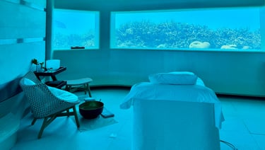Huvefen Fushi Maldives underwater spa