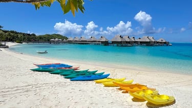 Conrad Resort Bora Bora beach