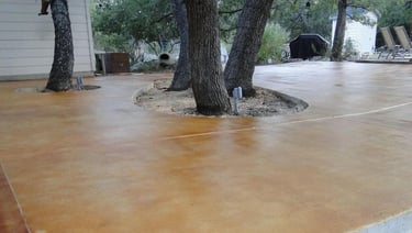 Stamped and stained concrete in Warner Robins, GA