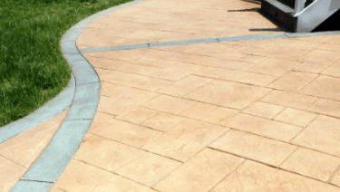 stamped concrete patio