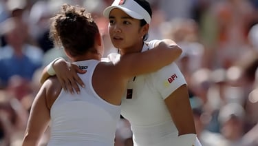 Alex Eala and Jasmine Paolini at Wimbeldon 2026