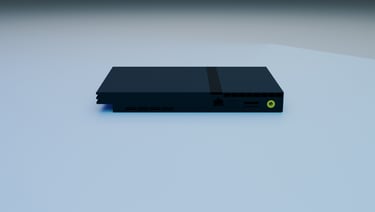 PS2 SLIM Blender 3D Posterior Luces