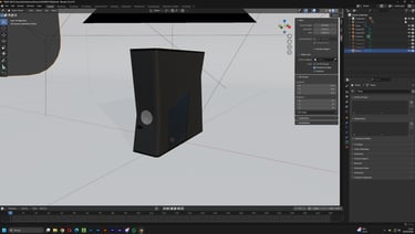 XBOX 360 SLIM Blender 3D Color