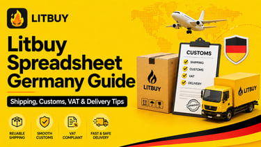 Litbuy Spreadsheet Germany guide with international shipping, customs, VAT and delivery information