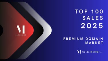 a blue and red banner with the words top 10 best selling domains